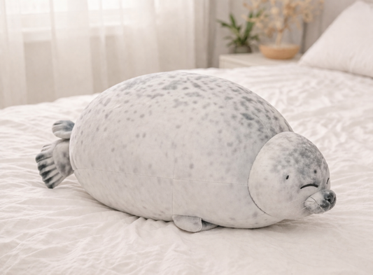 Chubby Seal Plush Pillow